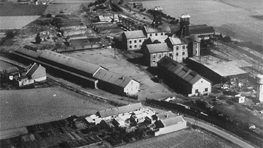 Vue aérienne de la fosse Delloye | © Centre Historique Minier