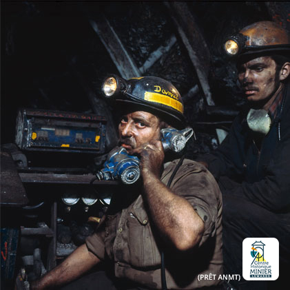 Communicating underground Edmond coalface Pit 3/15 of Courrières in Méricourt 1979 | © Mining History Centre