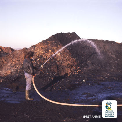 Spraying a spoil heap 1978  | © Mining History Centre