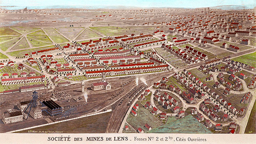 Plan concession of the mines of Lens | © Collections Mining History Centre